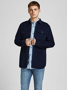 Рубашка Jack&Jones CORD OVERLS 12195966 Comfort L Темно-синий - Фото 1