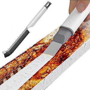 Щітка для миття душу з нековзкою ручкою вигнута 20° - Фото 1