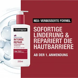 Бальзам для тіла Neutrogena Norwegian Formula Intense Repair Repairing CICA 250 мл для миттєвого полегшення та більшого зволоження для дуже сухої synthetic.ua - Фото 1