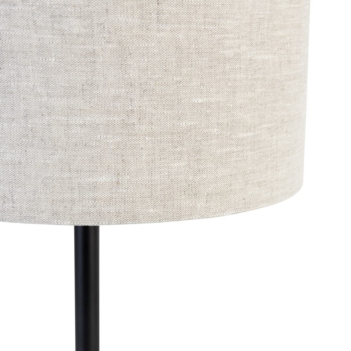 Настільна лампа QAZQA Simplo Design Modern 35 см Сталь Кругла LED E27 Чорний Світло-сірий, фото №2