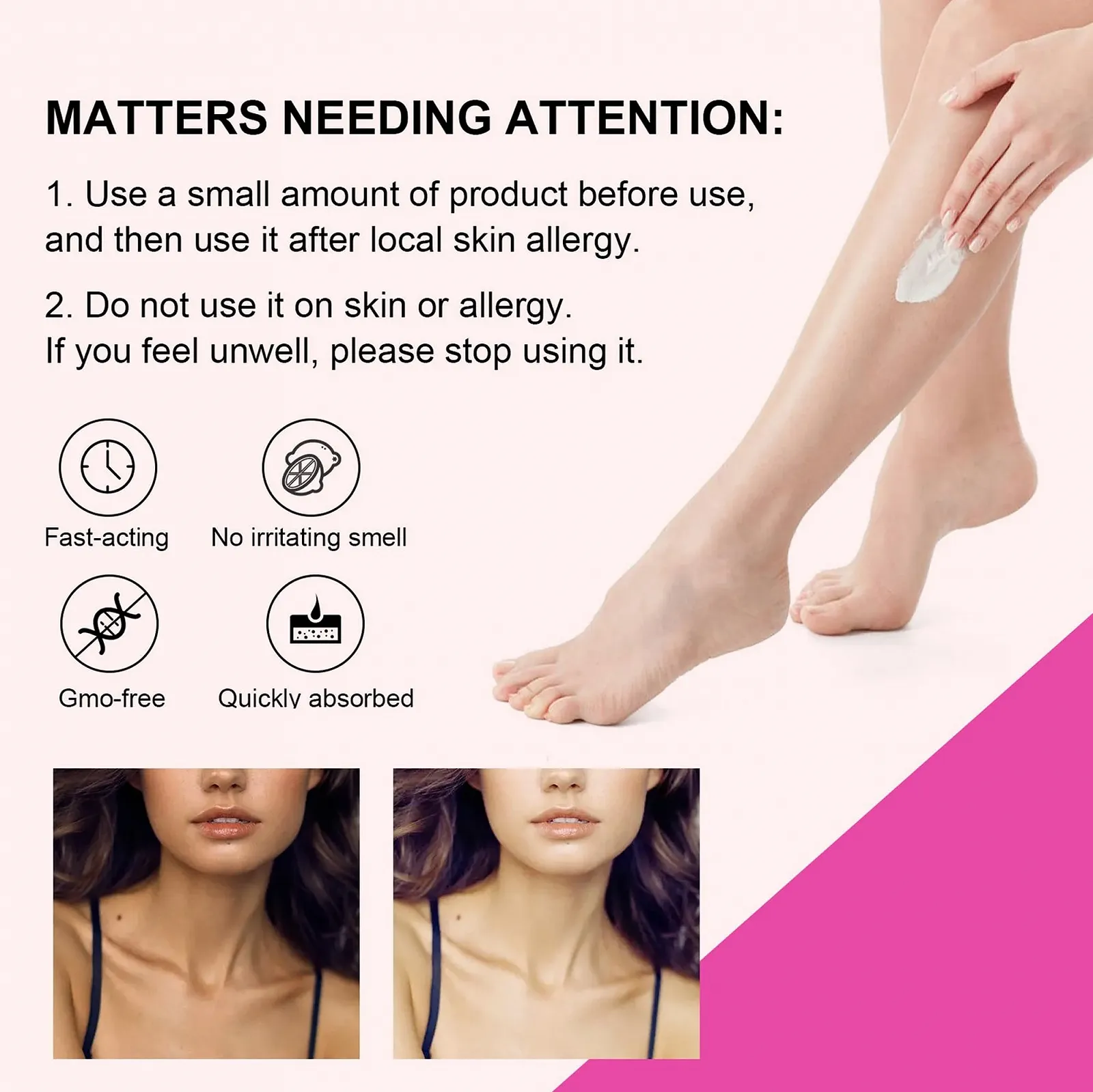 Крем для вибілювання шкіри під пахвами 30 г, крем для освітлення інтимних зон, фото №6