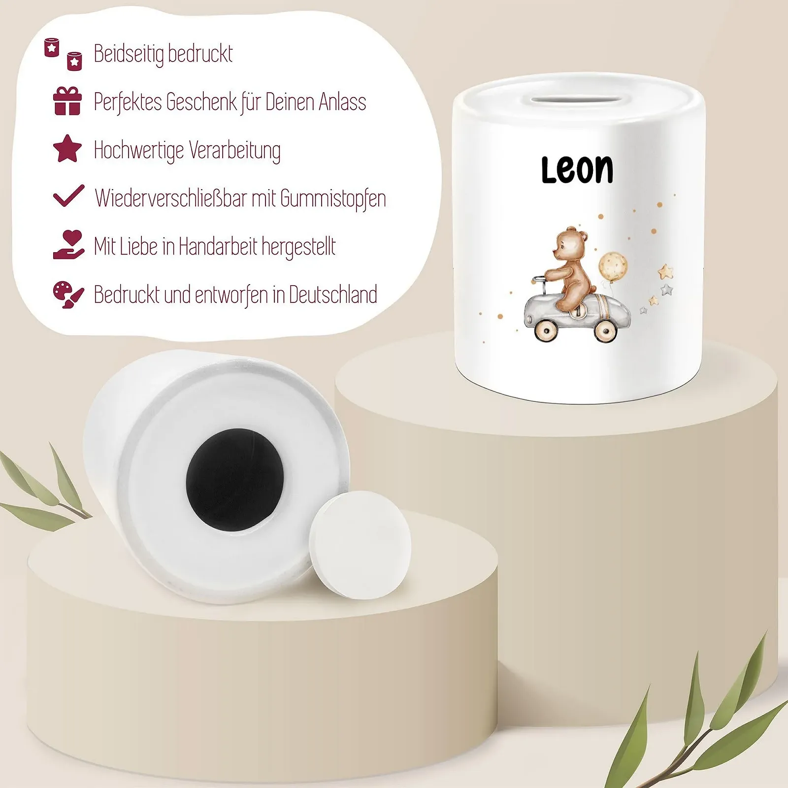 Скарбничка Animals Bear Керамічна з ведмедиком, фото №4