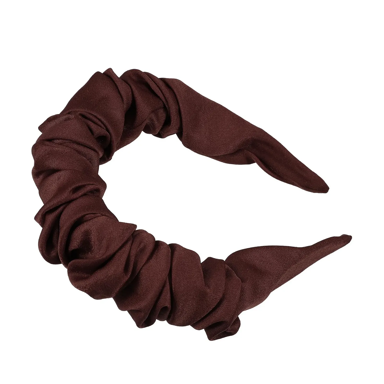 Обруч для волосся VOCOSTE Плісе Однотонний Коричневий, фото №5 Обруч для волосся VOCOSTE Плісе Однотонний Коричневий, фото №5