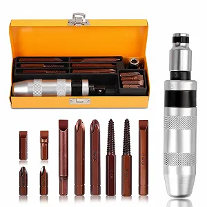 Набір ударних викруток 12 шт. 1/2 дюйма для видалення гвинтів S2 - Фото 1