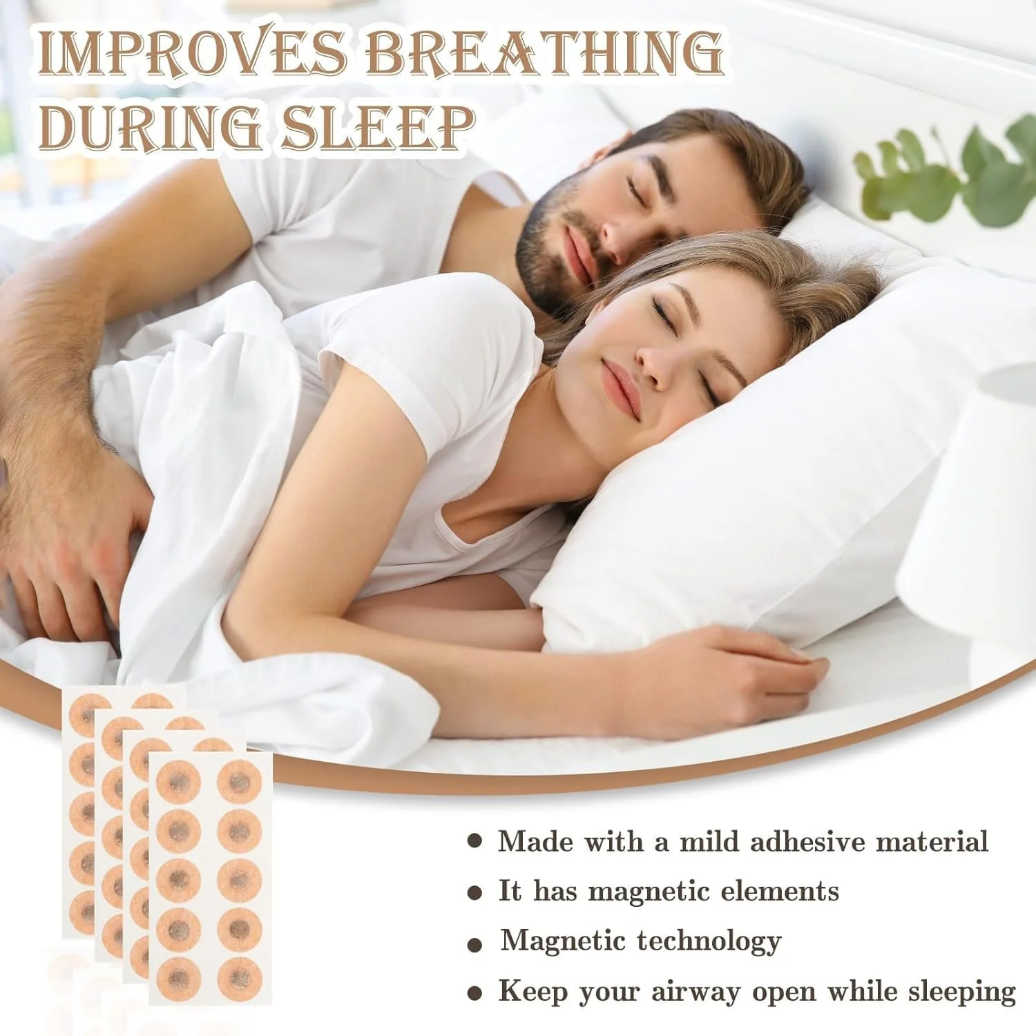 Магнітні носові пластирі від хропіння (стартовий набір на 30 днів), фото №2
