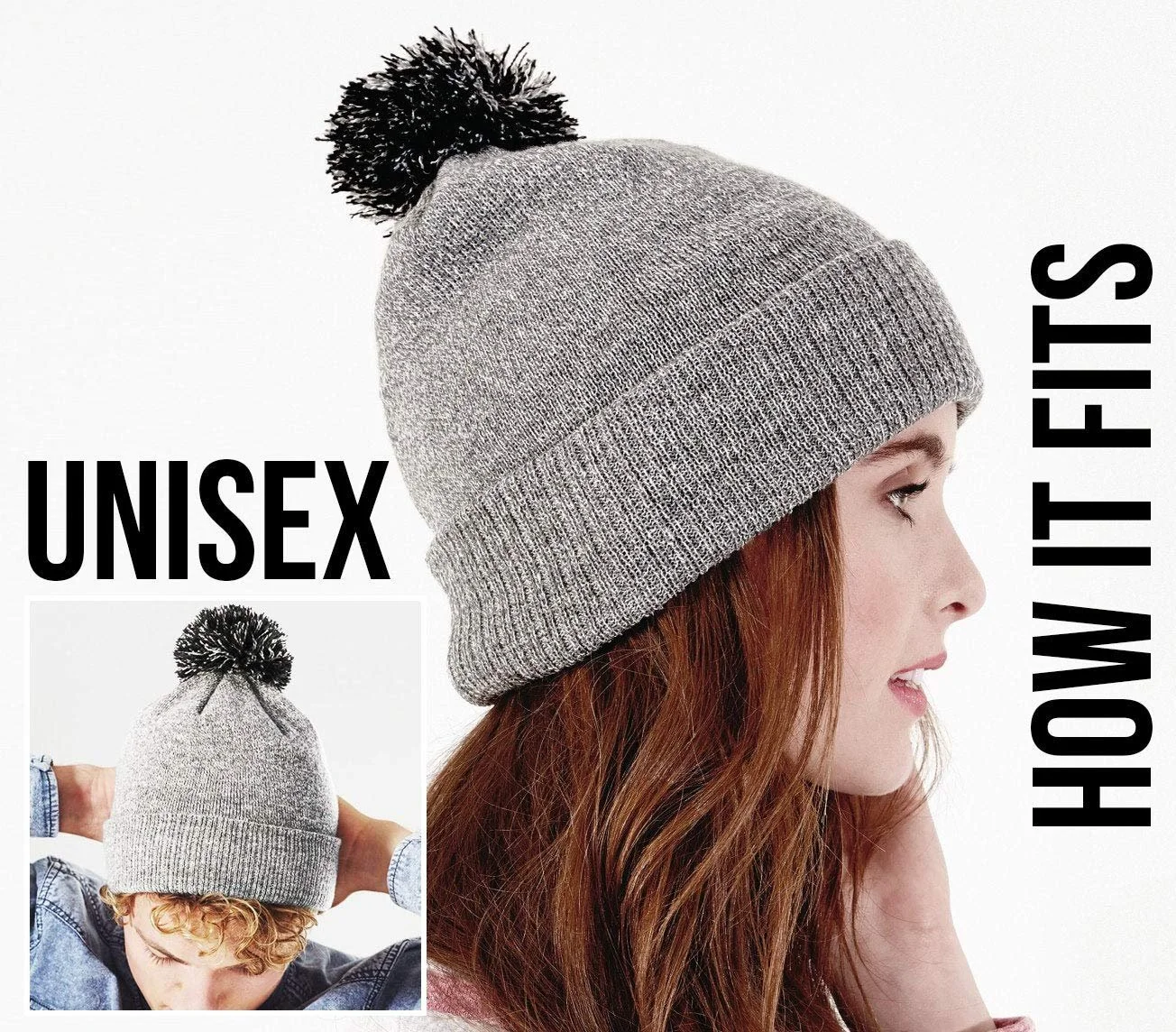 Шапка з помпоном Just A Girl Who Loves Horses, фото №2 Шапка з помпоном Just A Girl Who Loves Horses, фото №2