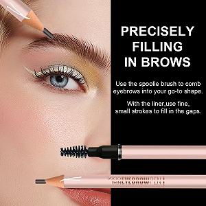 Трафарет для бороди з подвійною головкою трикутний олівець для брів B One Size synthetic.ua - Фото 1