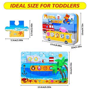 Деревянный пазл 64 элемента Машина в металлической коробке цена на synthetic.ua - Фото 1 Деревянный пазл 64 элемента Машина в металлической коробке synthetic.ua - Фото 1