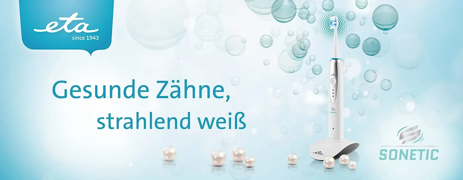 Электрическая звуковая зубная щетка ETA Sonetic с УФ-технологией и 3 программами чистки, фото №1