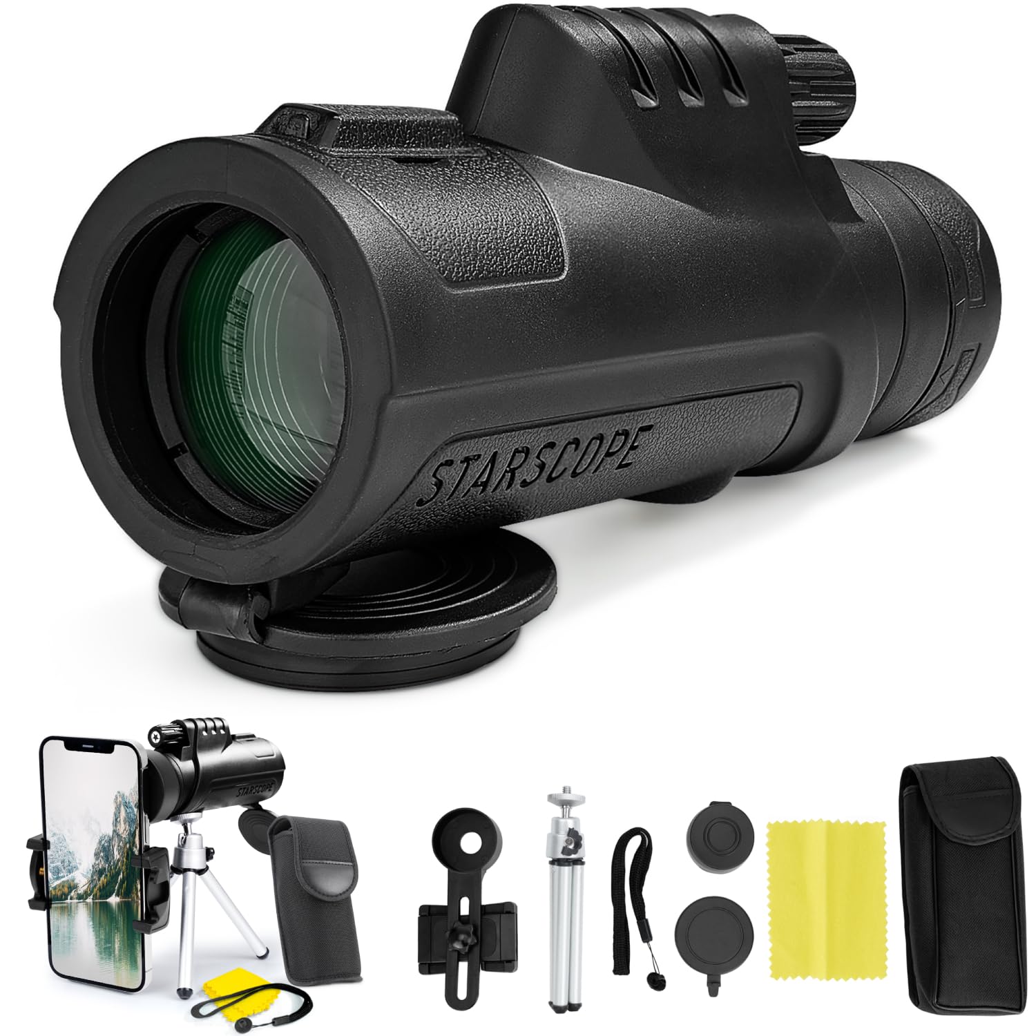 Монокуляр Starscope Telescope G3 Smartphone Bundle 10 x 42 Monocular Телескоп для смартфона, фото №1
