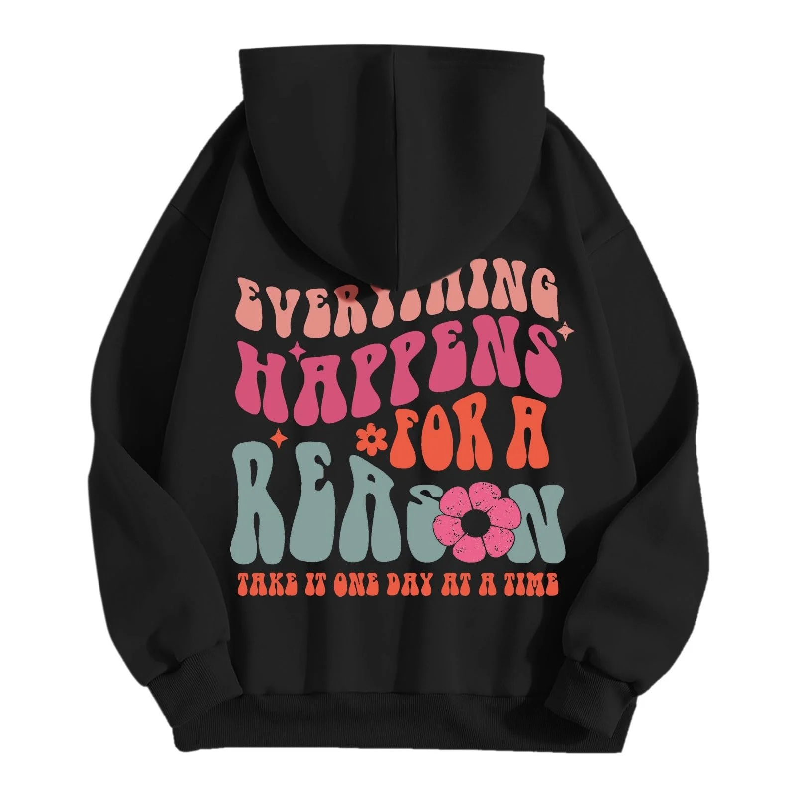 Женский худи с принтом букв, длинными рукавами и карманами Размер M Petite, фото №4