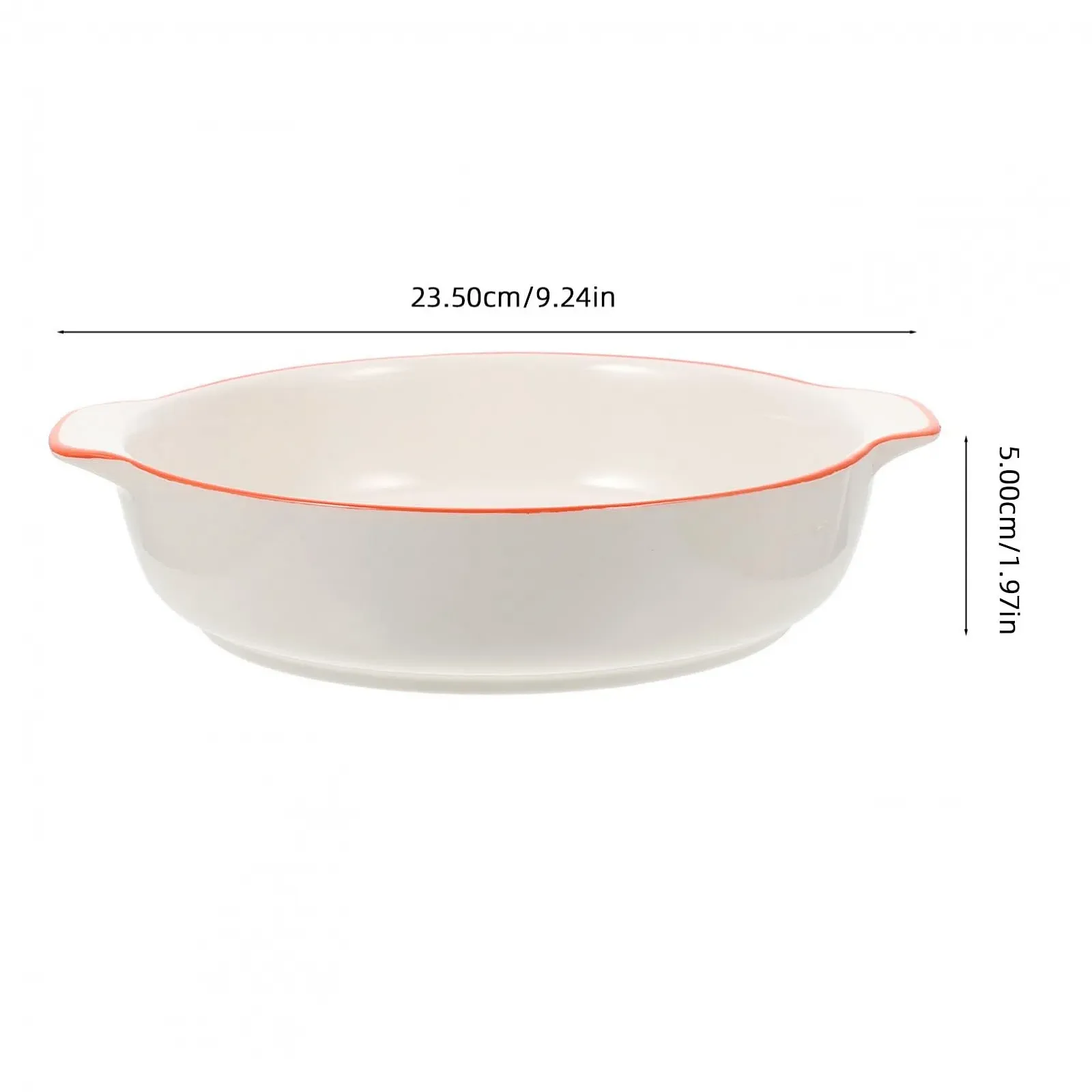 Форма для запікання керамічна кругла з ручками з візерунком, фото №3 Форма для запікання керамічна кругла з ручками з візерунком, фото №3