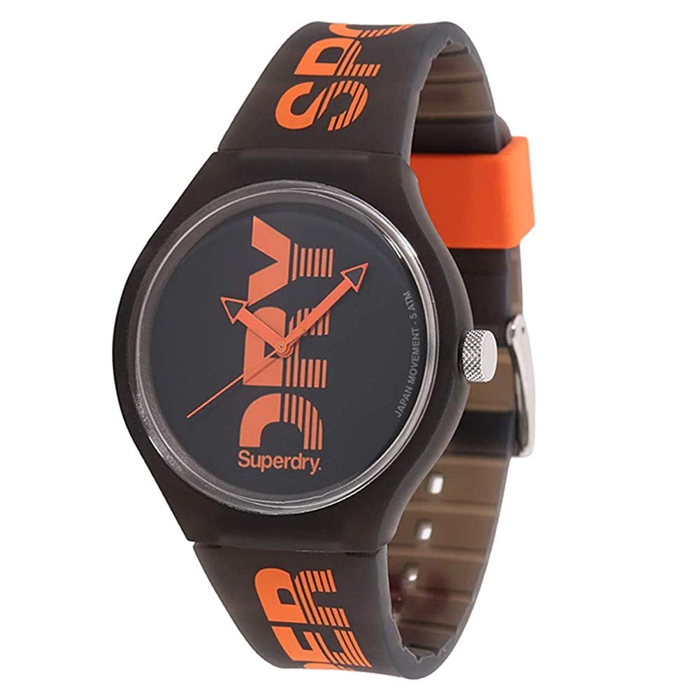 Чоловічий аналоговий кварцовий годинник Superdry SYG189BO з силіконовим ремінцем, фото №2