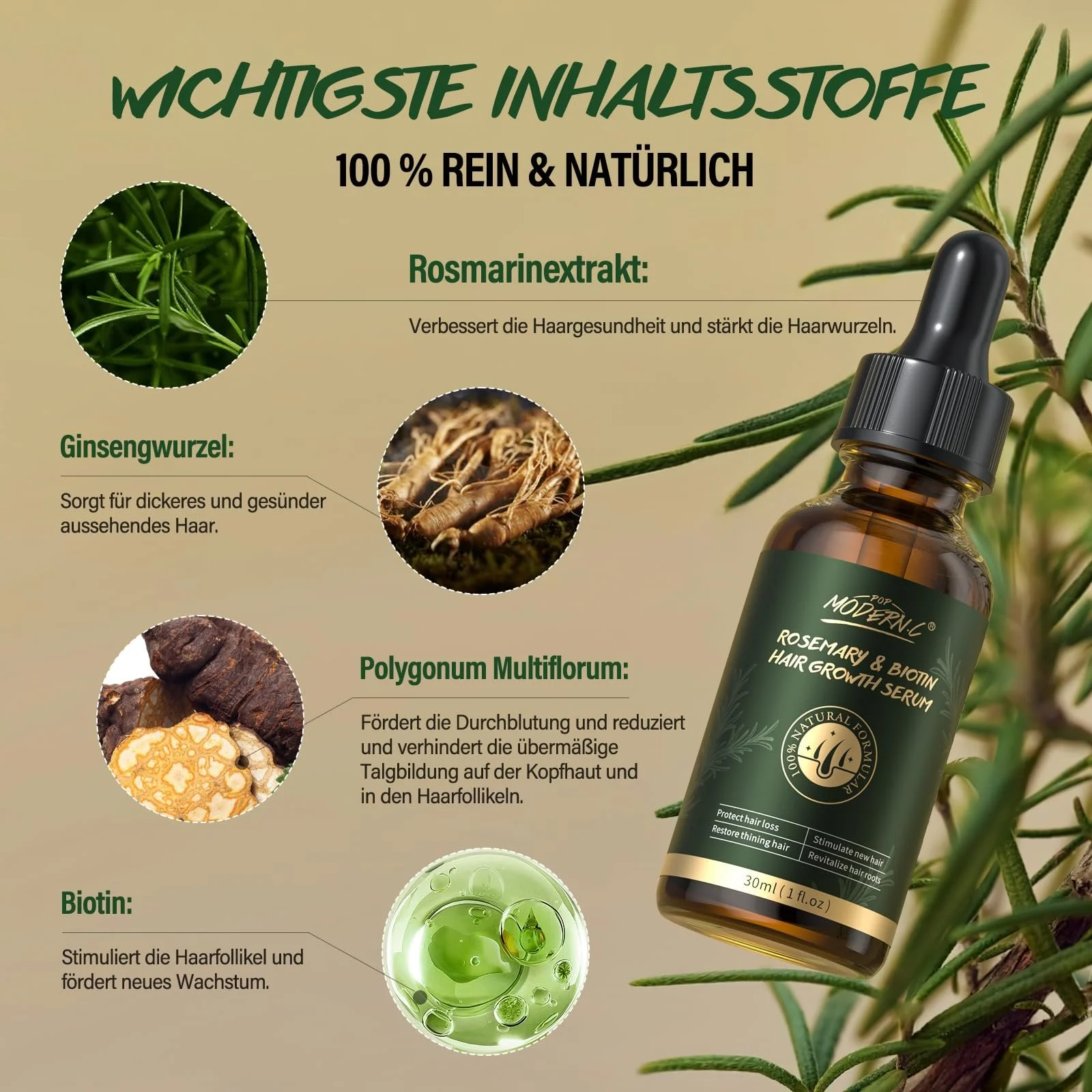 Набір для росту волосся Розмарин та Біотин, фото №5 Набір для росту волосся Розмарин та Біотин, фото №5