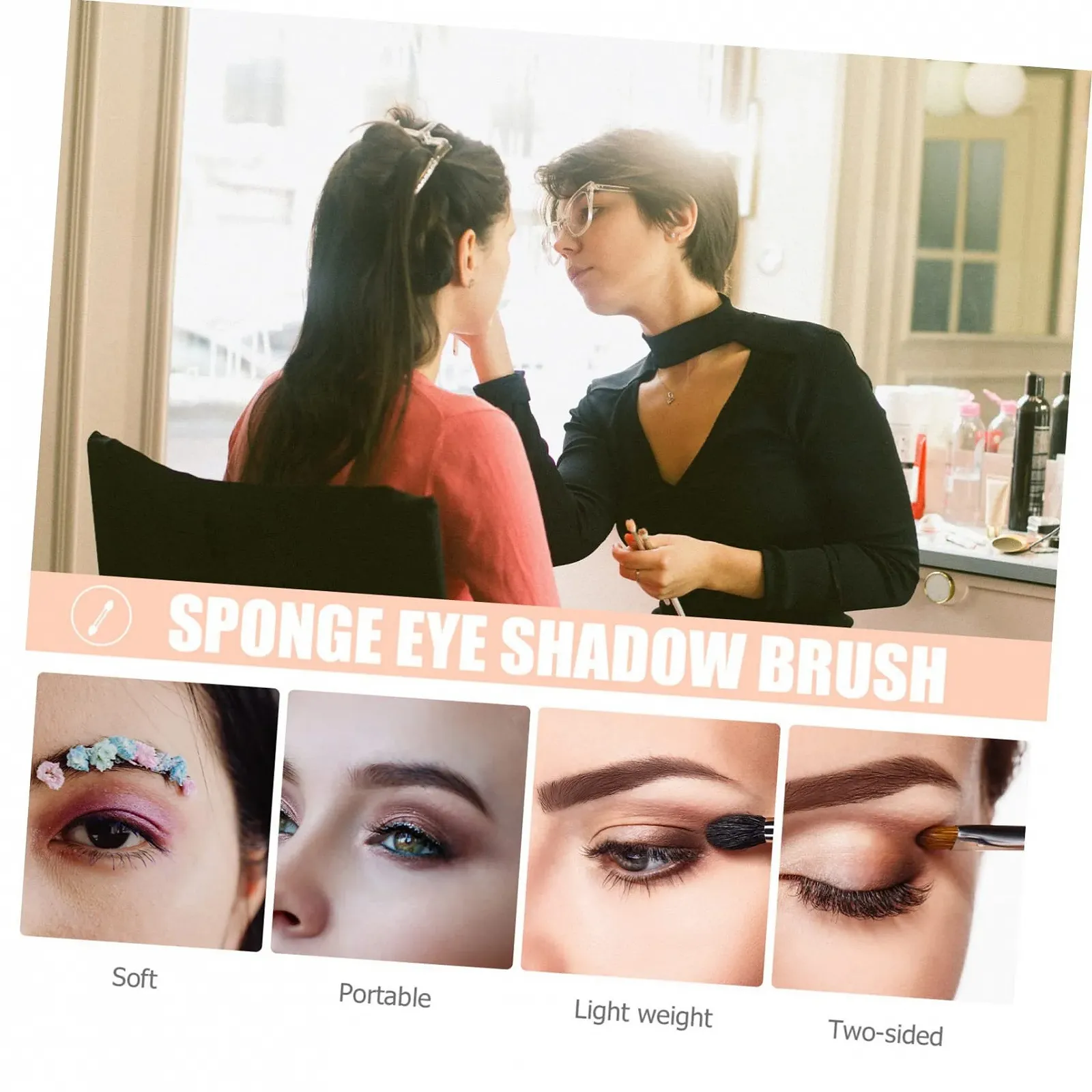 Пензлі для підводки Beaupretty 60 шт Кутовий, фото №7