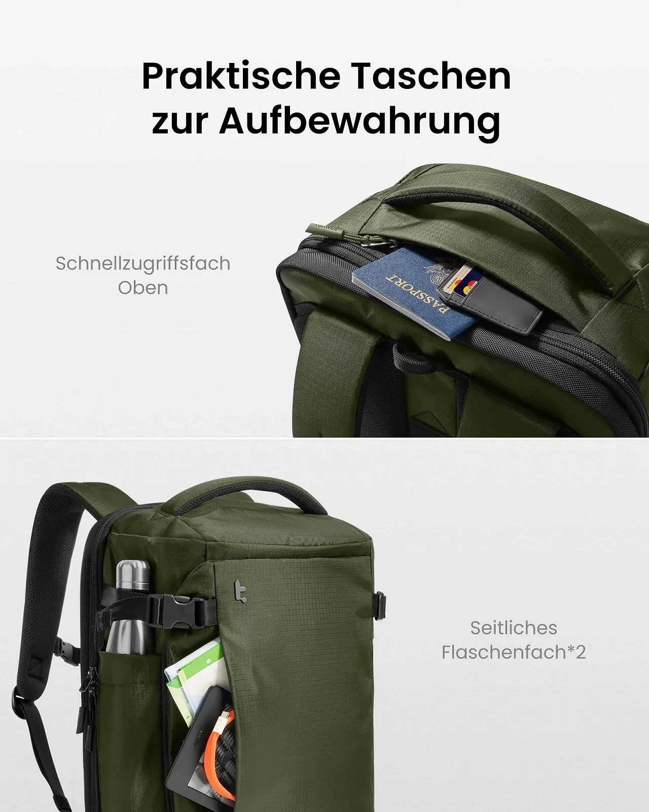 Рюкзак для ноутбука tomtoc Navigator-T66 Liteway 40L 17.3 дюйма Водонепроникний, фото №7 Рюкзак для ноутбука tomtoc Navigator-T66 Liteway 40L 17.3 дюйма Водонепроникний, фото №7