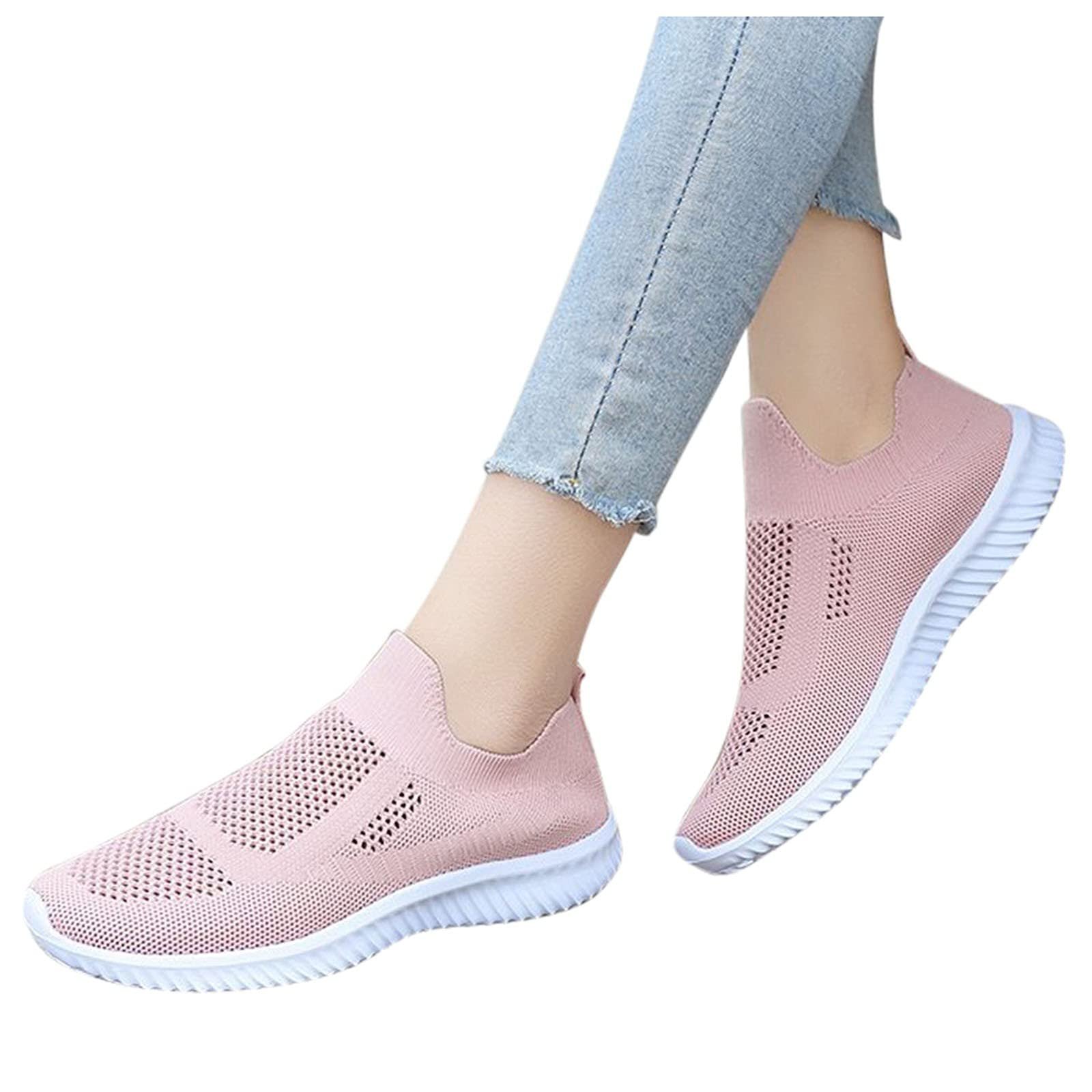 Кроссовки мужские Road Fashion летние Дышащая сетка Плоские шнурки Повседневная обувь Красные Черные, фото №3