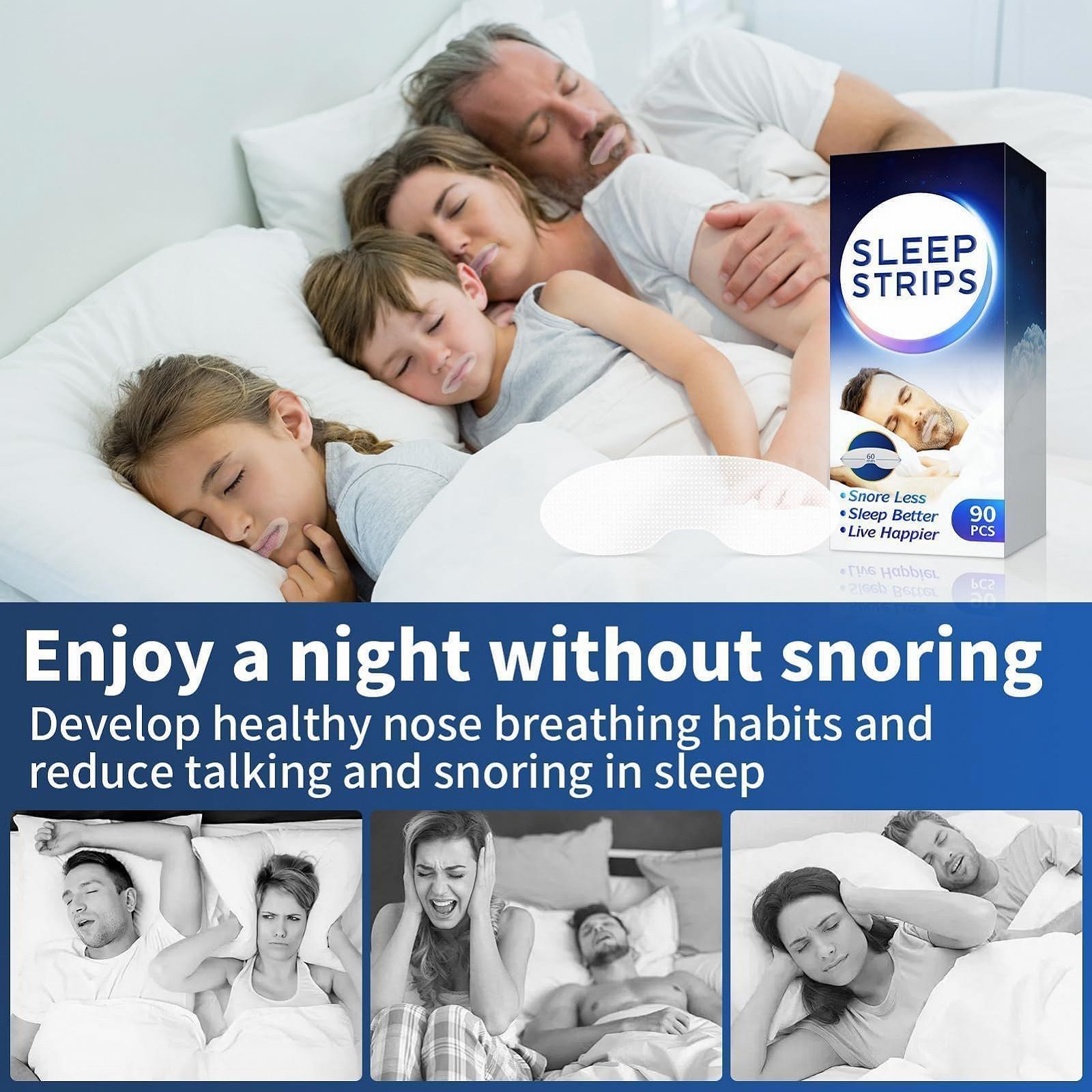 Пластыри для сна на рот (90 шт. в упаковке), Полоски для рта против храпа, фото №5