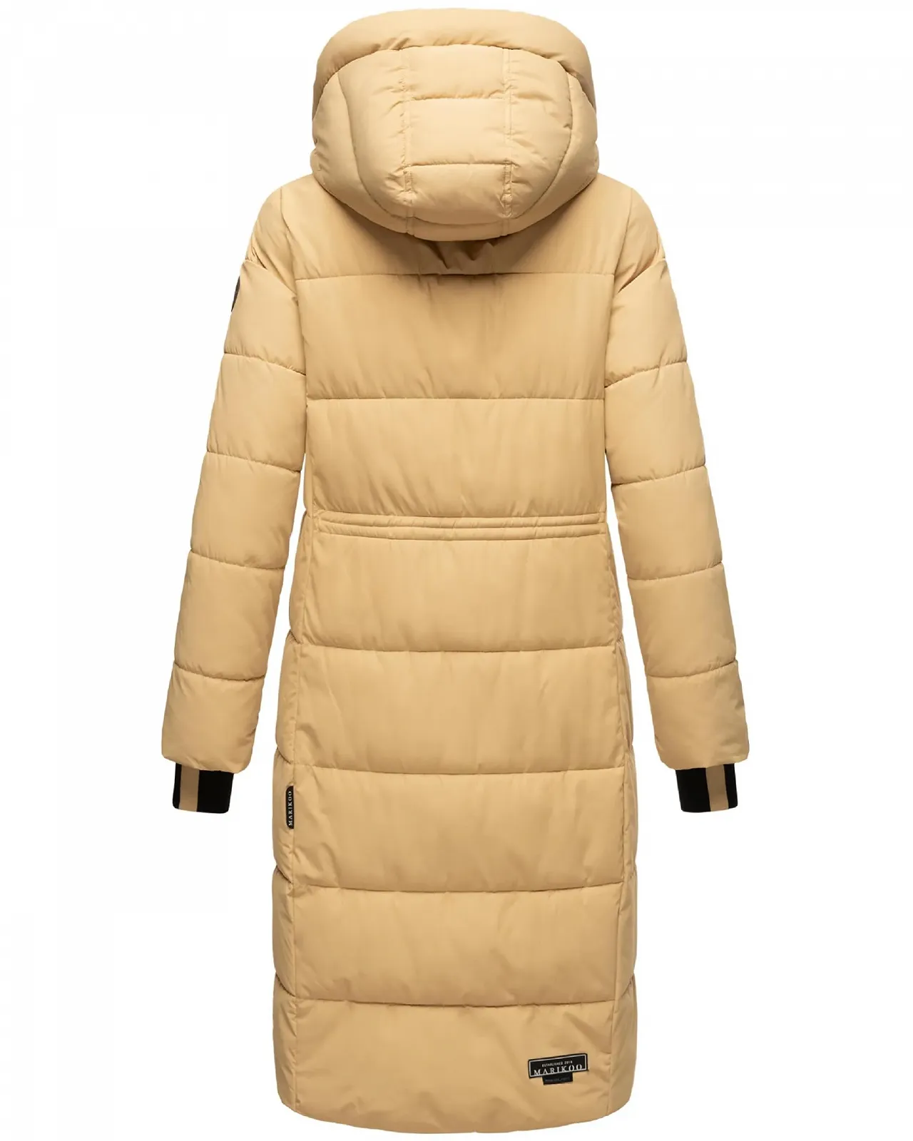 Пальто Marikoo Zuraraa XVI Женское Зимнее Теплое Длинное стеганое пальто со съемным воротником из искусственного меха, фото №3