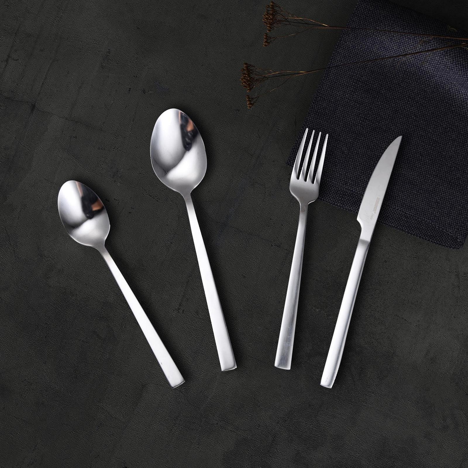 Набор столовых приборов BERGNER BG-45194-MM, нержавеющая сталь, черный, фото №9