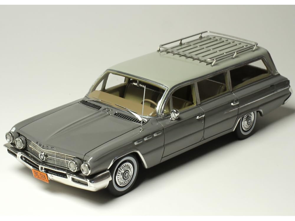 Модельний автомобіль Goldvarg Collection 1962 Invicta Station Wagon Fawn Fog Grey з бежевим дахом Limited Edition 1/43 GC-056B, фото №1