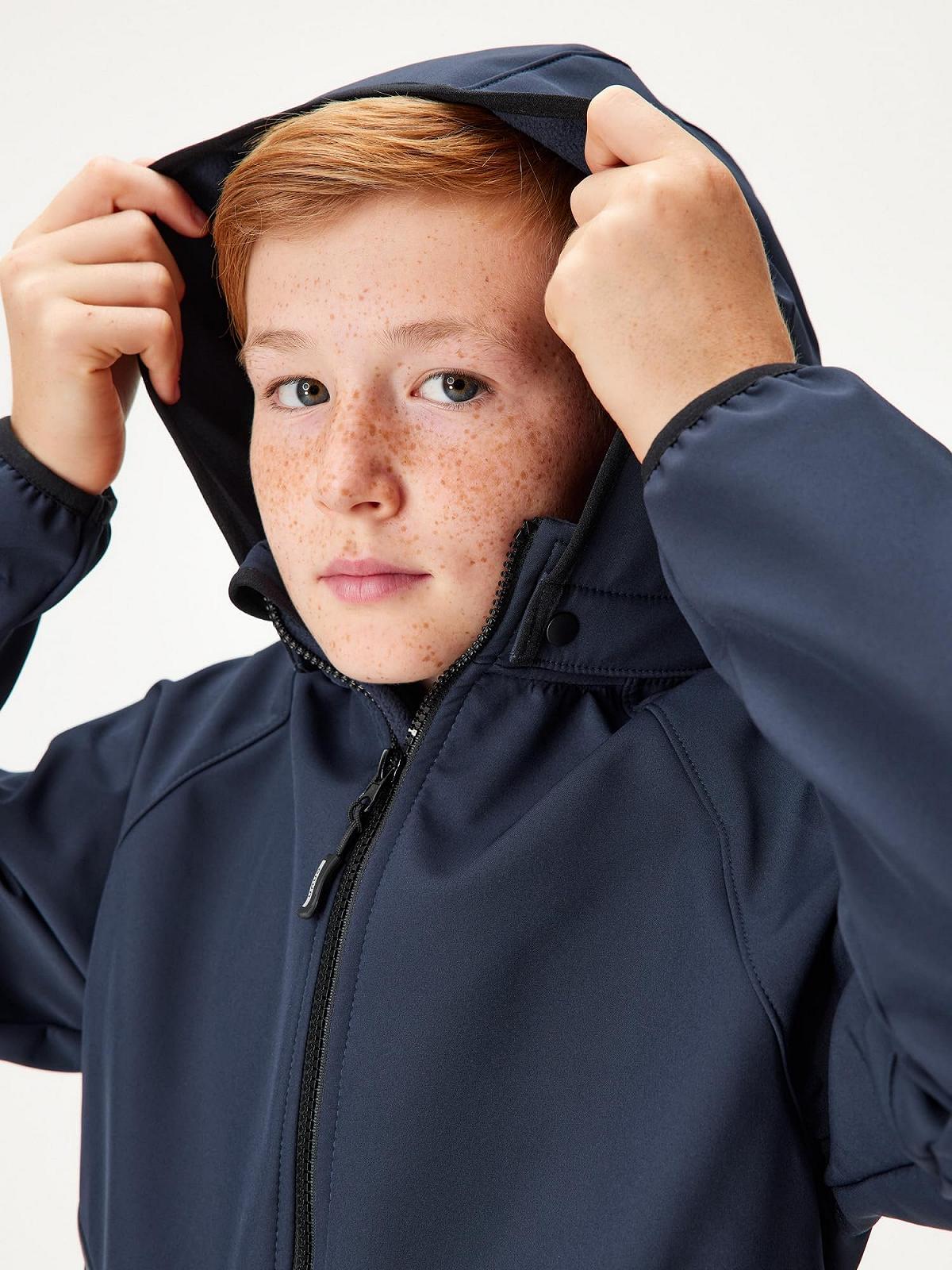 Софтшелл куртка Unuo Slim Темно-синій Чорний, фото №5 Софтшелл куртка Unuo Slim Темно-синій Чорний, фото №5