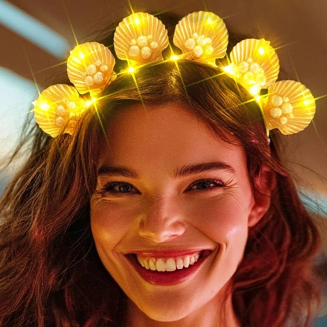 Обруч для волосся з LED черепашками, фото №1