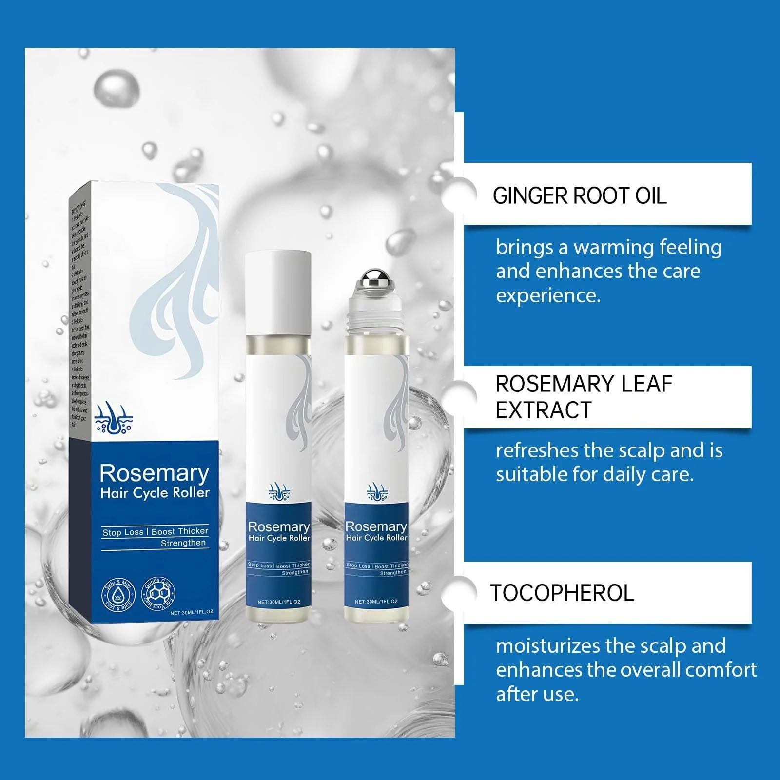 Сироватка для росту волосся з розмарином Роликова, Натуральна сироватка для росту волосся, фото №6 Сироватка для росту волосся з розмарином Роликова, Натуральна сироватка для росту волосся, фото №6