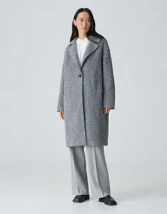 Пальто OPUS Hannie Женское в стиле Boulcé synthetic.ua - Фото 1