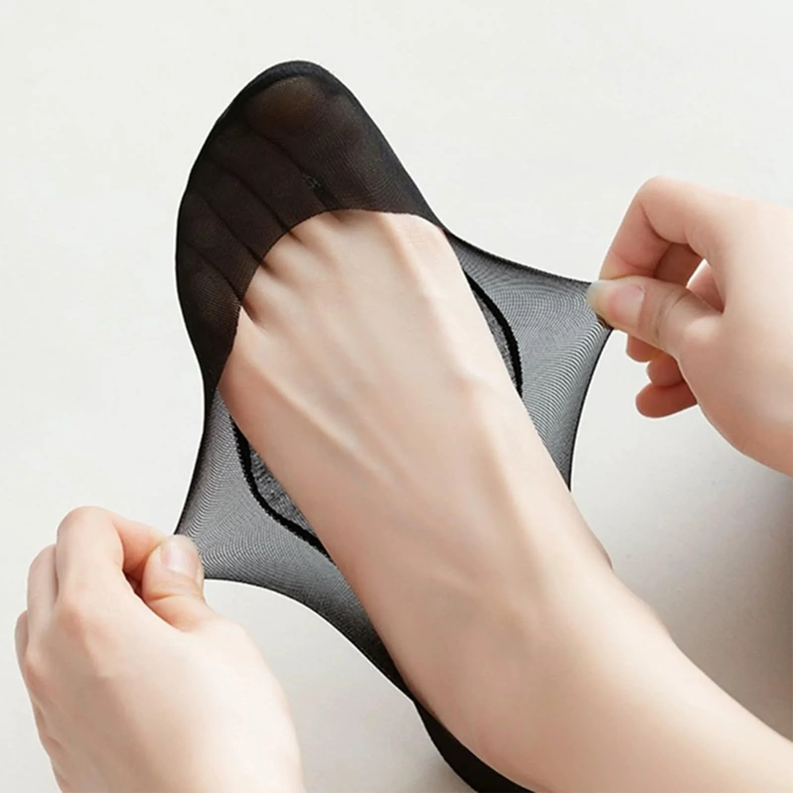 Женские носки-подследники 8 пар Белый, бежевый, серый и черный размер 38 - 42, фото №5