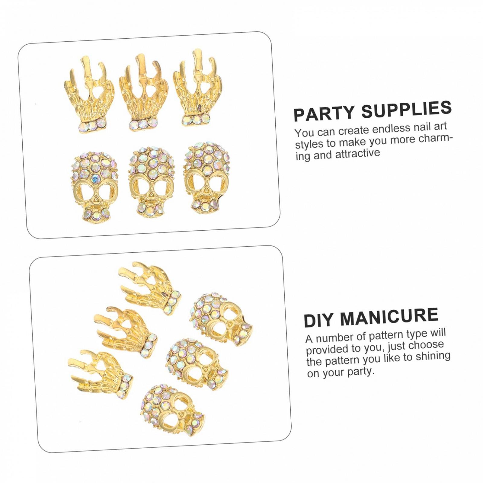 Украшения для ногтей Череп, 40 шт., фото №6 Украшения для ногтей Череп, 40 шт., фото №6