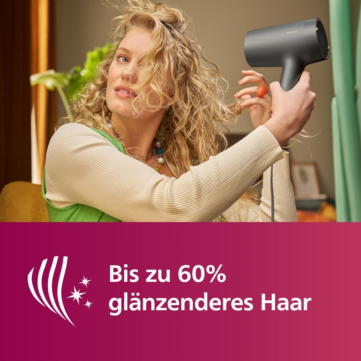 Фен Philips серии 7000 BHD713/10 1800 Вт с насадкой и диффузором, фото №6