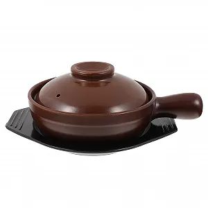 Кастрюля керамическая Gatuida для супа термостойкая энергосберегающая с ручками - Фото 1