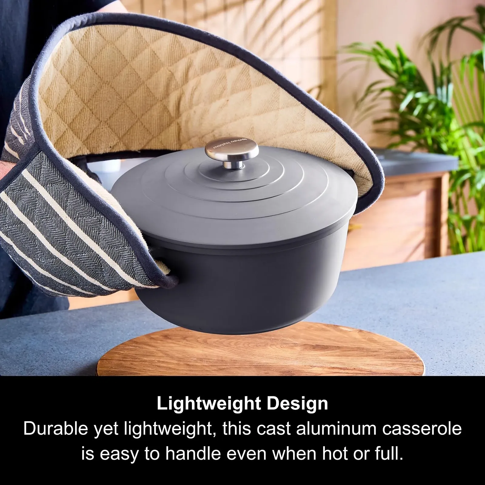 Гусятниця для запікання Morphy Richards 851253 з литого алюмінію 24 см Grey, фото №4