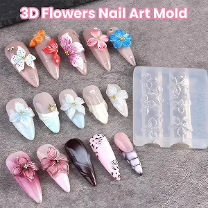 Силіконові форми для нігтів Hawaii Hibiscus 3D Квіти для дизайну нігтів DIY synthetic.ua - Фото 1