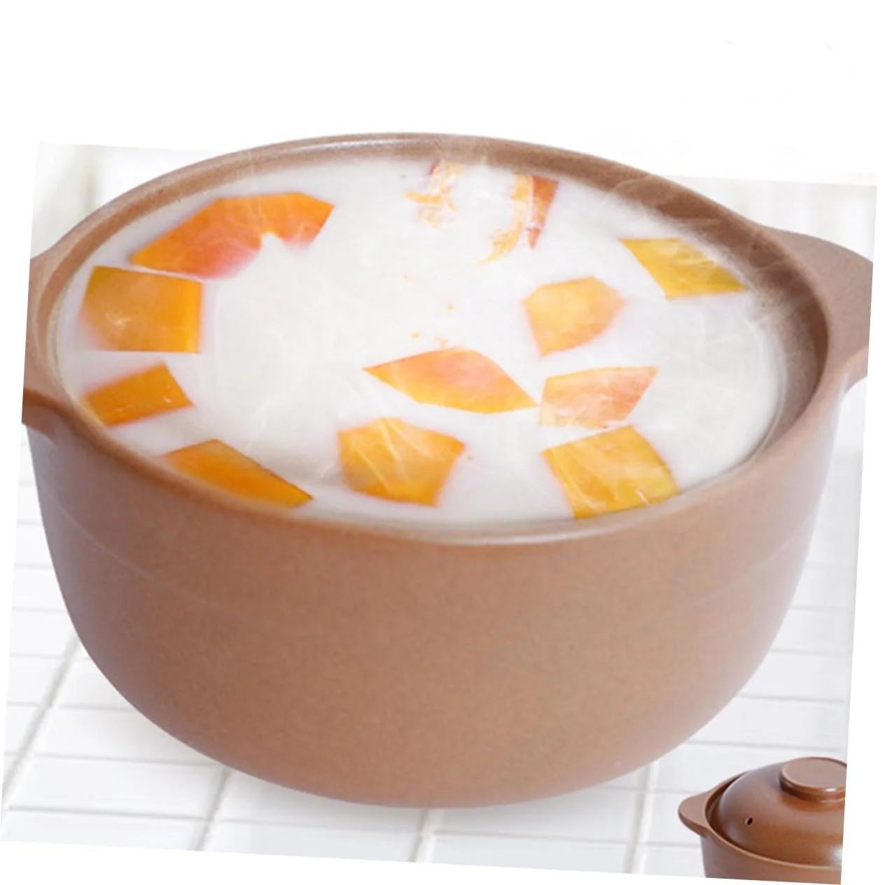 Каструля-жаровня LIFKOME керамічна з ручками термостійка для супів та тушкування, фото №4