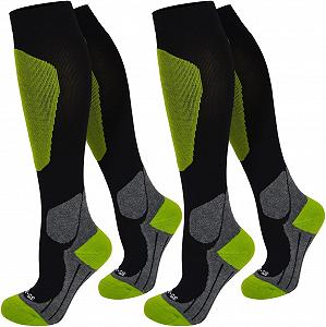 Компрессионные чулки Normani 2 пары, черный цвет - Фото 1