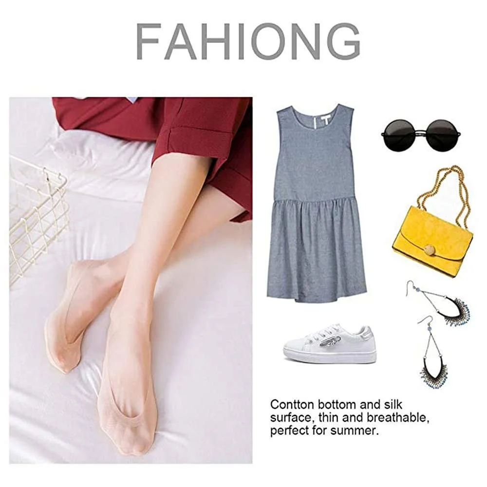 Невидимые носки Женские, 6 пар, Бесшовные носки, Носки для тренировок с нескользящим силиконом, для мужчин, для тренажеров, лоферов, летние, нейлон, телесный цвет, фото №5 Невидимые носки Женские, 6 пар, Бесшовные носки, Носки для тренировок с нескользящим силиконом, для мужчин, для тренажеров, лоферов, летние, нейлон, телесный цвет, фото №5