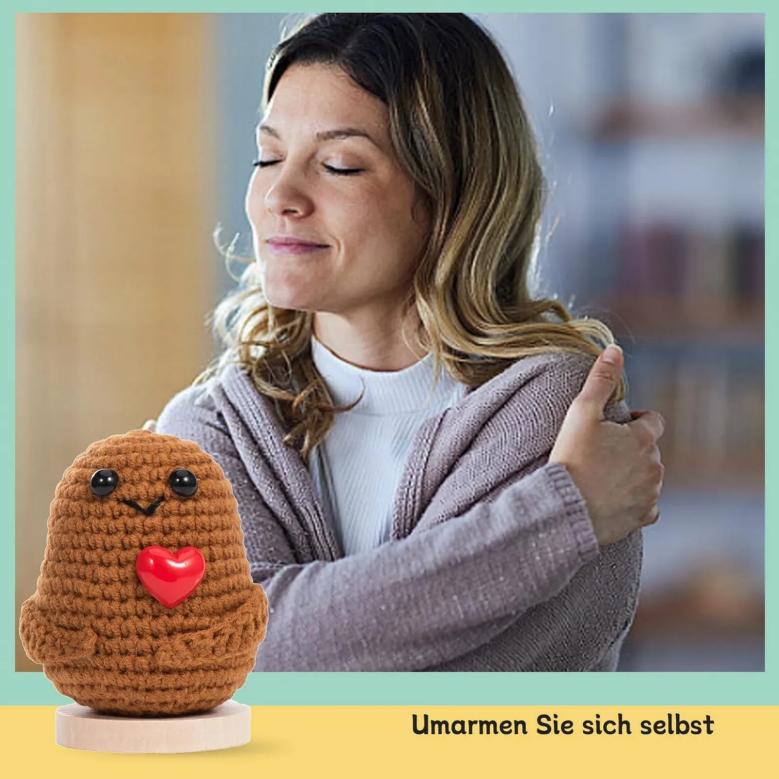 Aruigu Pocket Hug Positive Potato Вовняна В'язана, фото №6