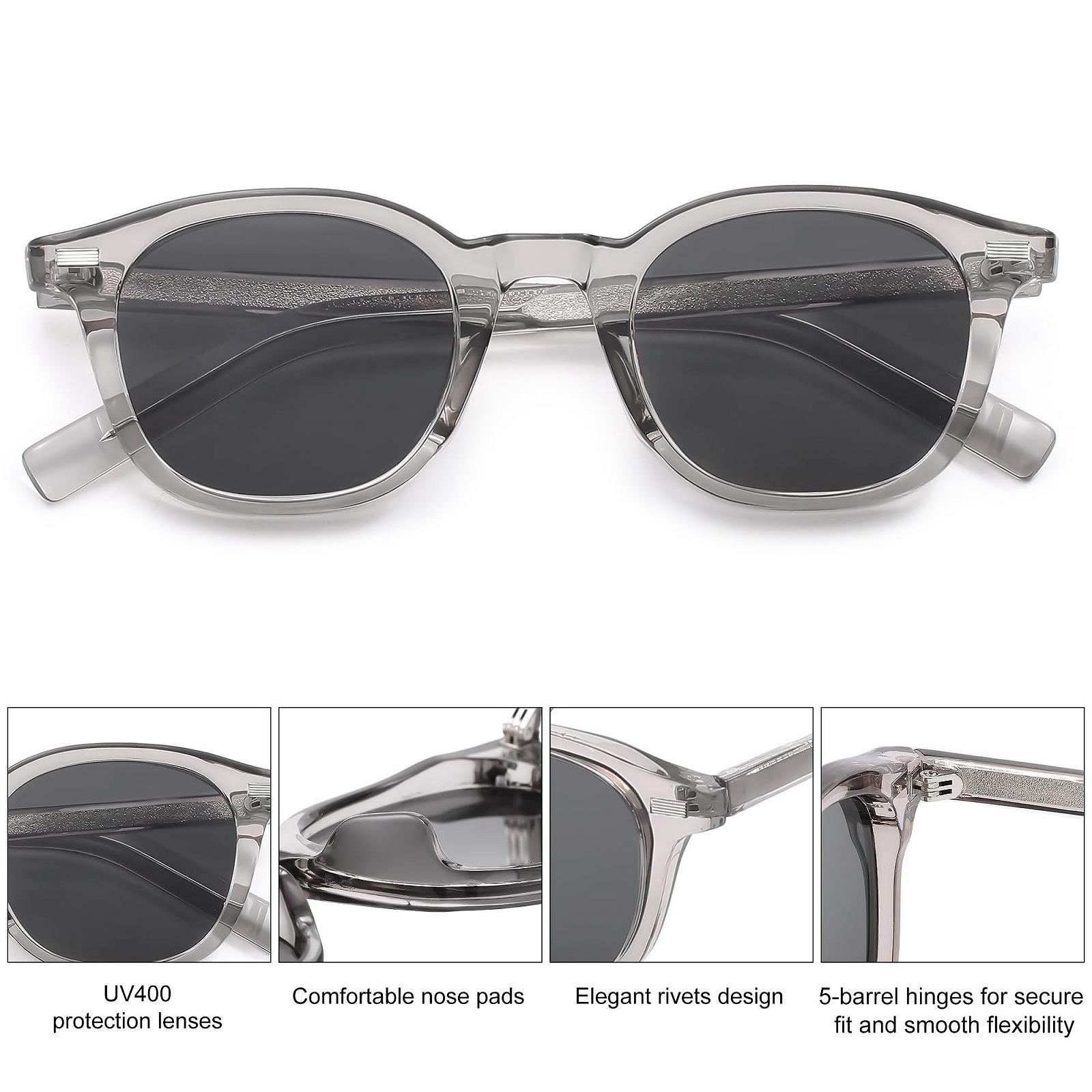 Сонцезахисні окуляри Квадратні SOJOS SJ2316 Ретро для жінок та чоловіків Класичні з захистом UV400, фото №5