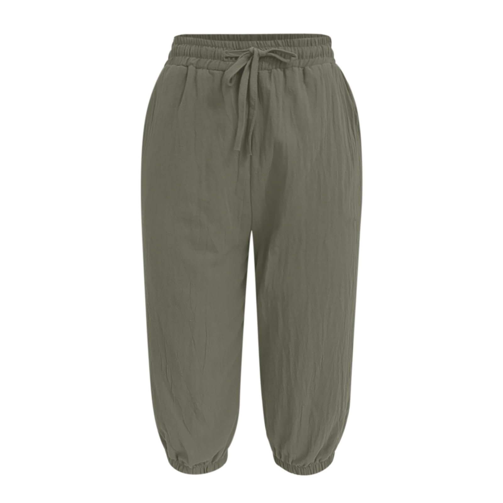 Шорти Спортивні Generisch 3/4 High Waist Еластичні Capri Чорні, фото №3