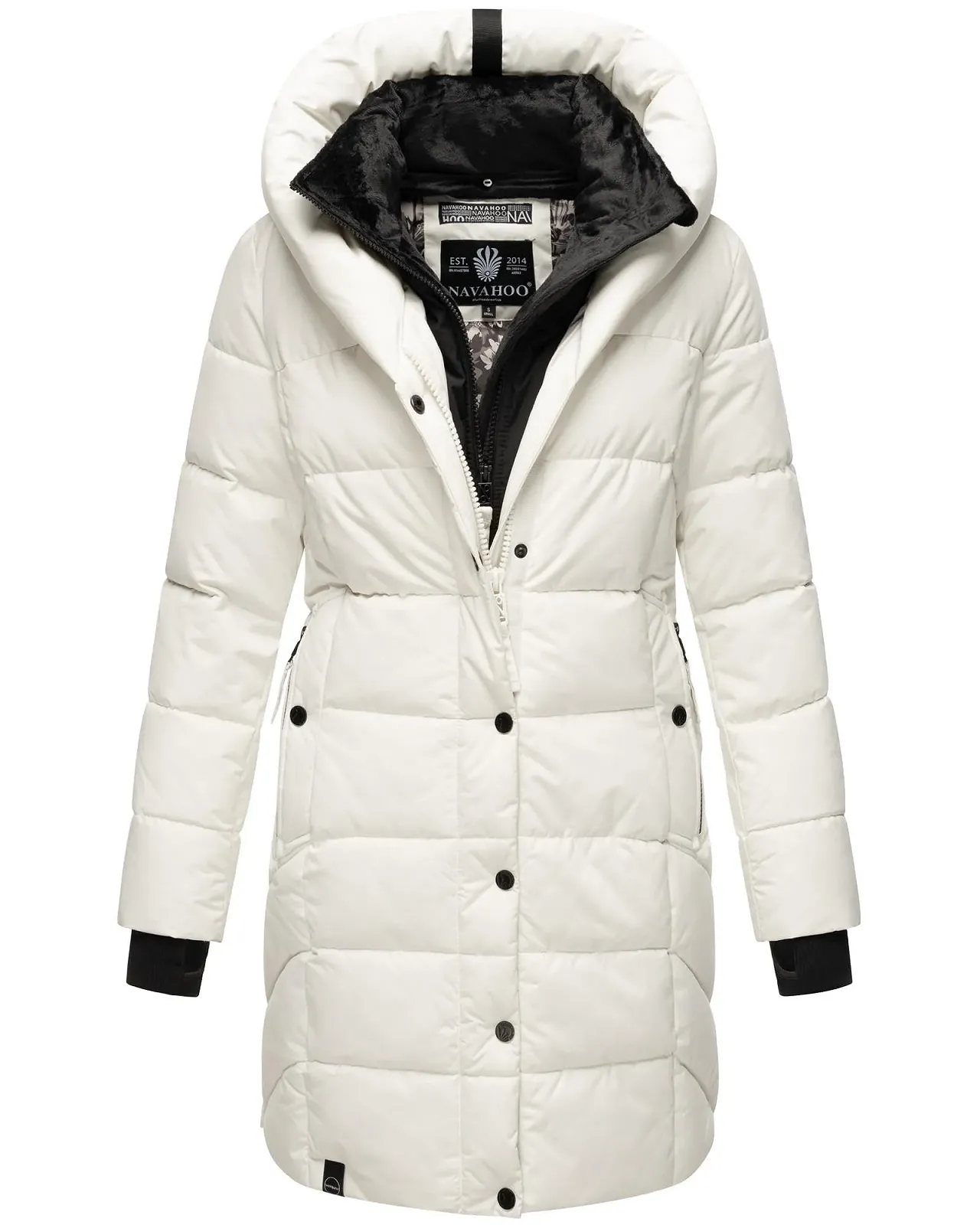 Пальто Navahoo Knutschilein зимнее стеганое элегантное с большим капюшоном и высоким воротником, фото №2 Пальто Navahoo Knutschilein зимнее стеганое элегантное с большим капюшоном и высоким воротником, фото №2