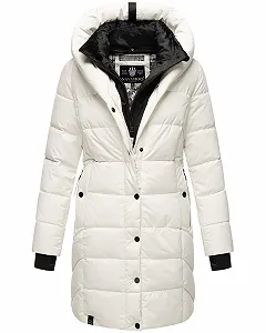 Пальто Navahoo Knutschilein зимнее стеганое элегантное с большим капюшоном и высоким воротником synthetic.ua - Фото 1