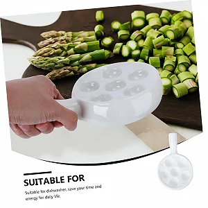 Форма для запекания улиток керамическая на 6 отверстий белая synthetic.ua - Фото 1