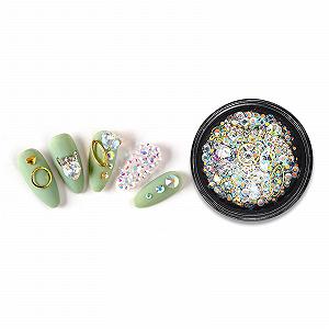 Стрази Метал Пластик з коробкою для зберігання Різні форми Блискучі Блискітки - Фото 1