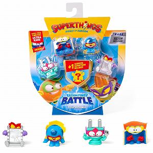 Набор фигурок Superthings Kazooom Power Battle, 5 штук (включает 1 фигурку-сюрприз и 1 серебряного капитана) - Фото 1