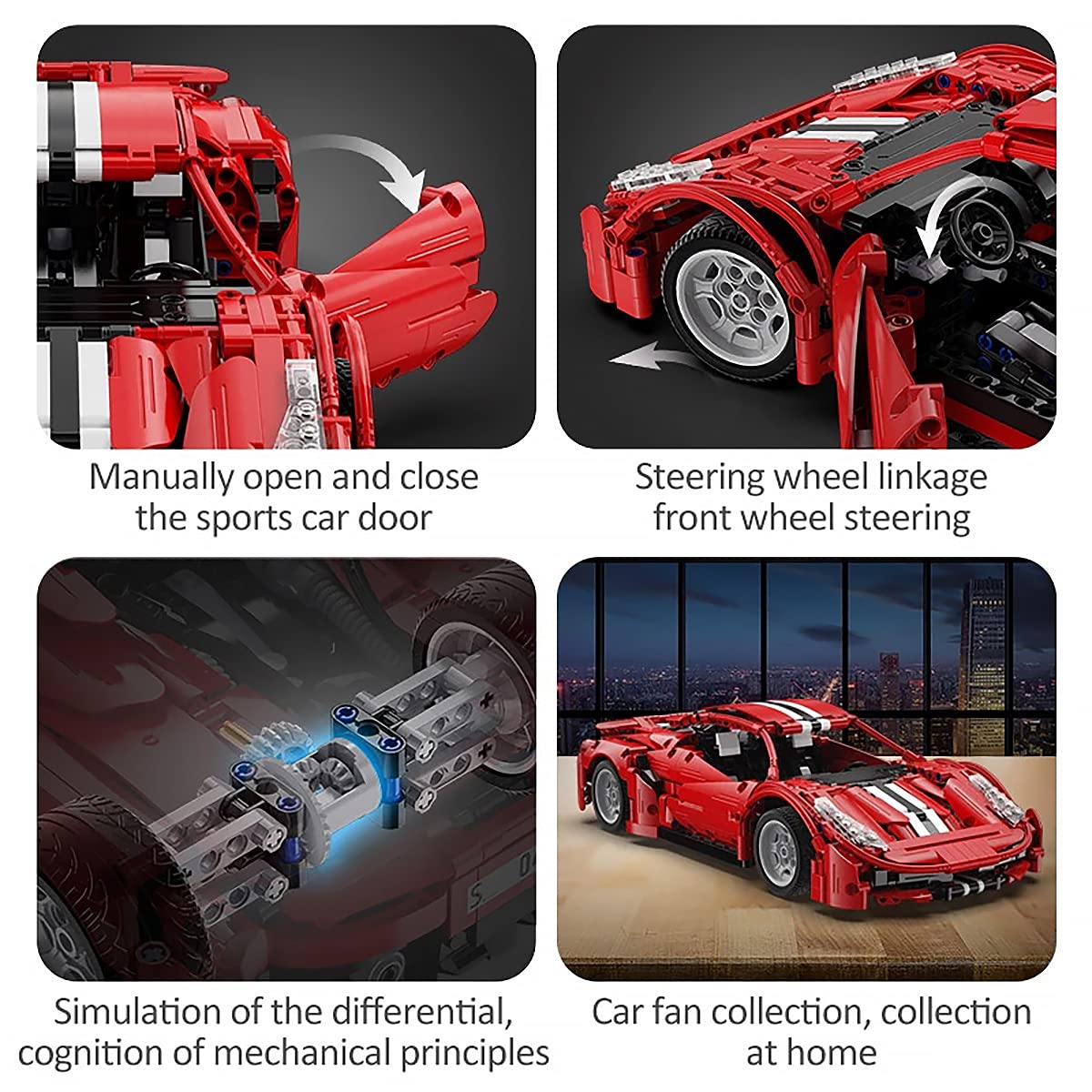 Набор CaDA Red Devils Автомобиль 1126 элементов, фото №5 Набор CaDA Red Devils Автомобиль 1126 элементов, фото №5