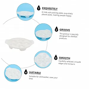 Форма для запекания улиток керамическая с отверстиями термостойкая для посудомоечной машины с нескользящими углублениями Белая synthetic.ua - Фото 1
