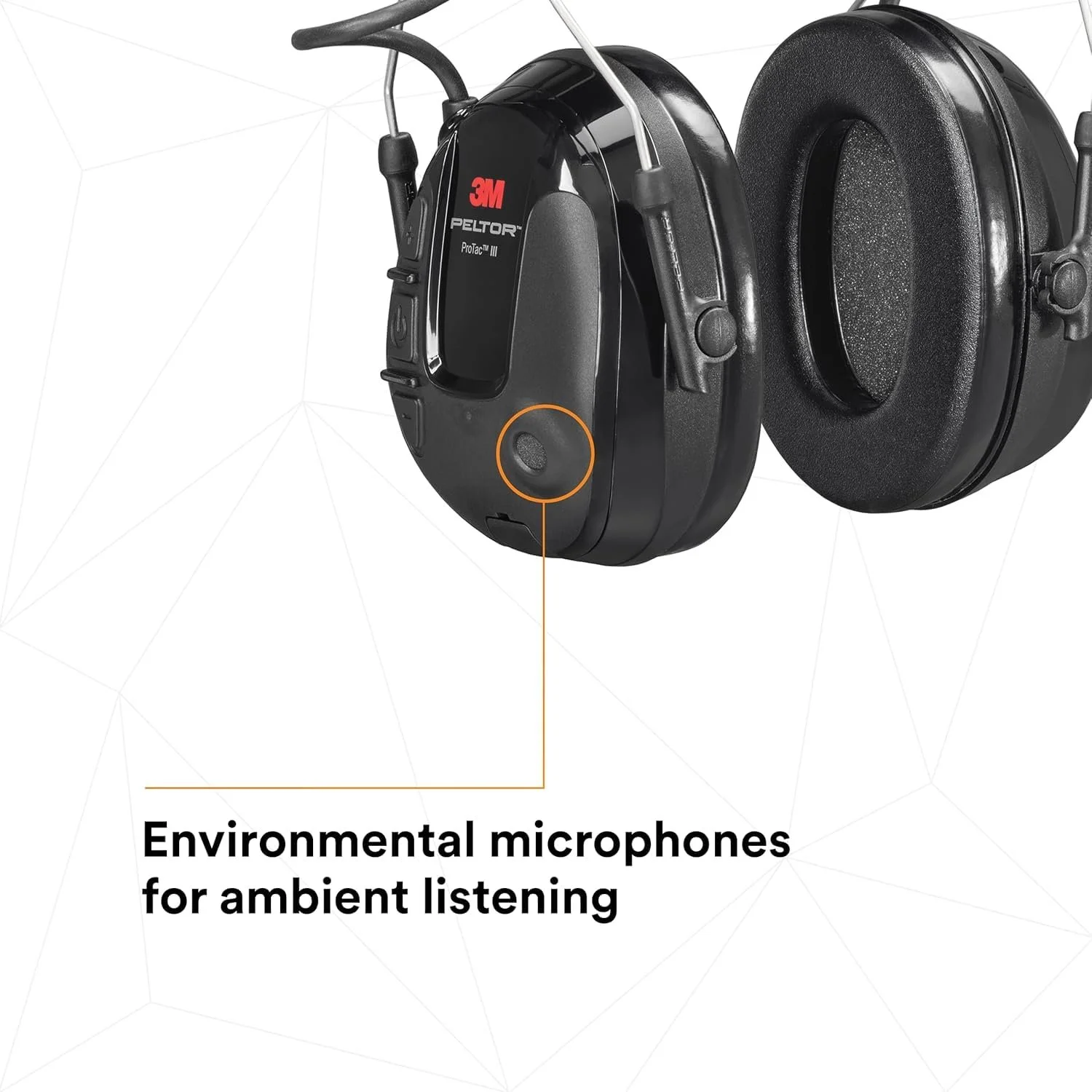 Проволочные наушники 3M PELTOR ProTac III Slim / Активное шумоподавление / Черные, фото №10