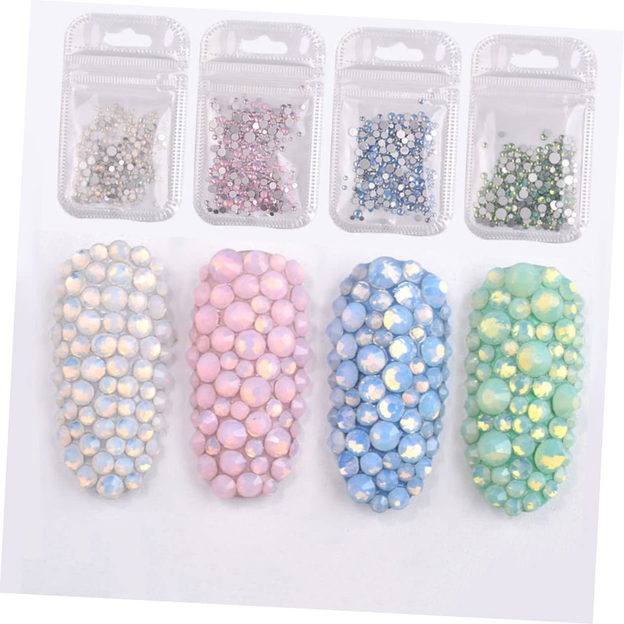 Стрази для нігтів Скло Кольорові, фото №3